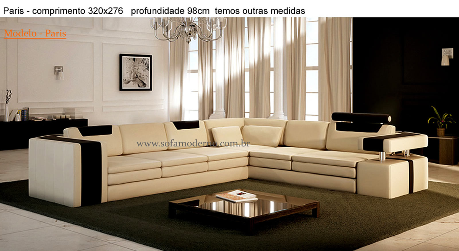 Sofá de Canto - Sofá em L grande - 32 modelos de Casa Claudia |  sofamoderno.com.br